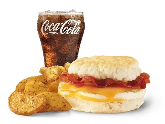 Wendy’s Bacon, Egg & Cheese Biscuit Combo