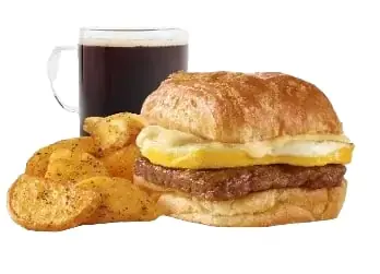 wendy’s bacon egg & swiss croissant combo